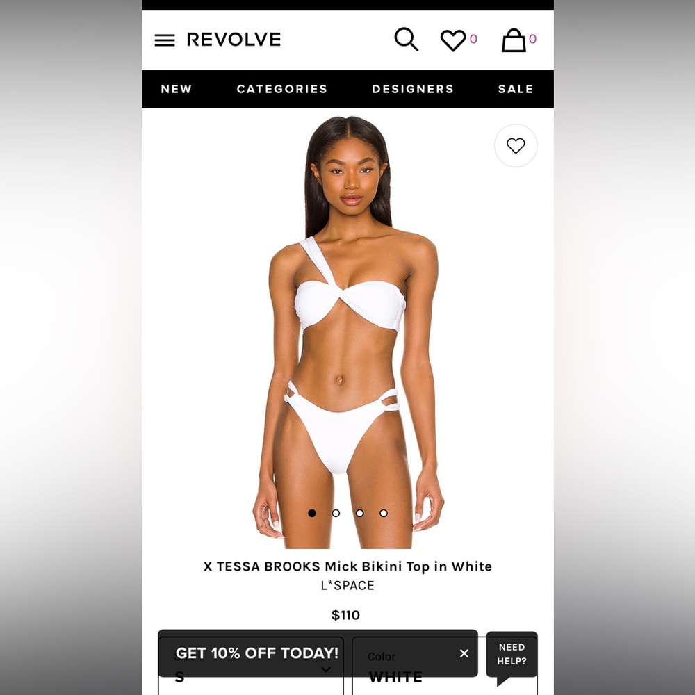 L Space white bikini